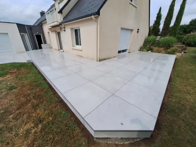 Terrasse sur plots